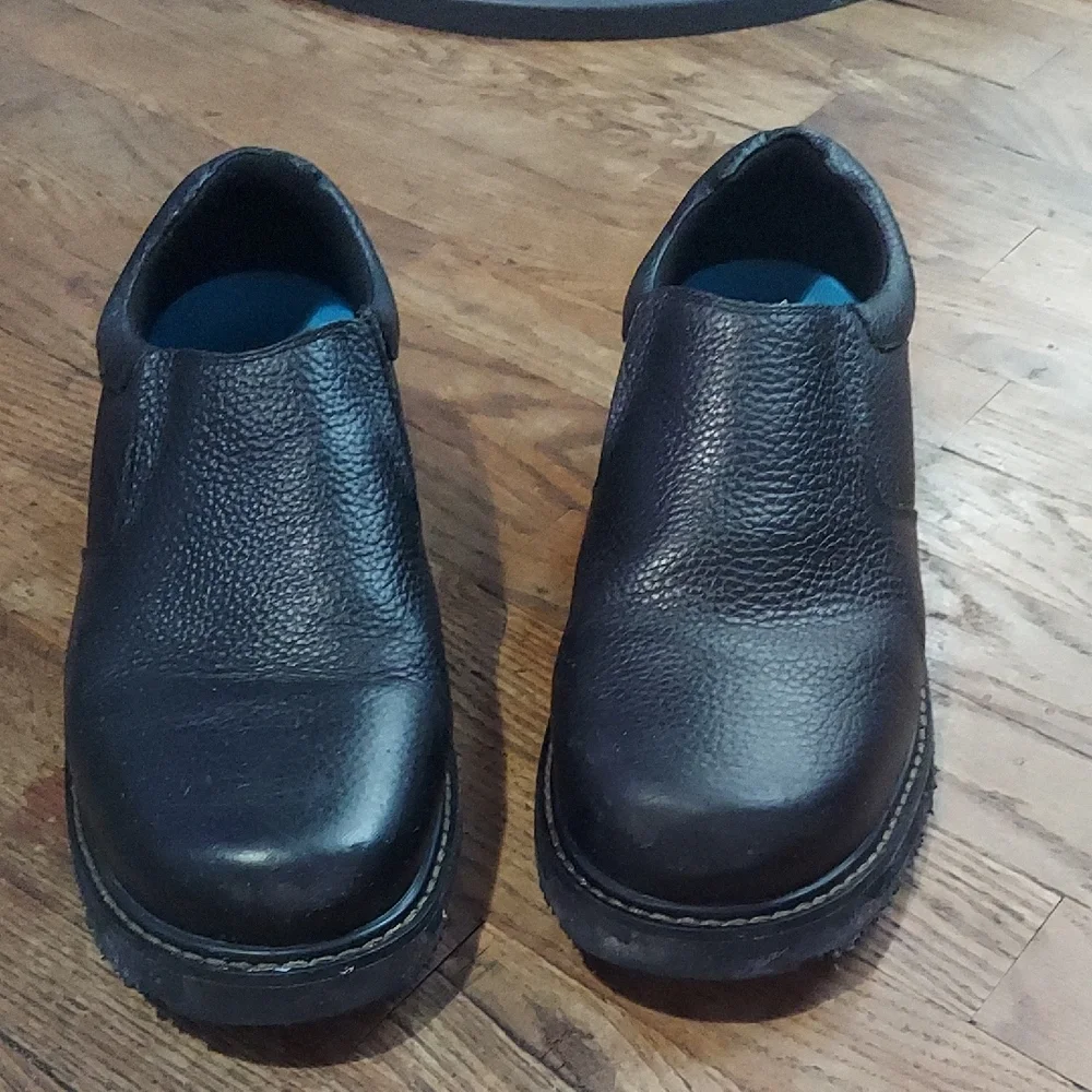 Dr. Scholl's Men's Black Leather Loafers - Picture 1 of 11